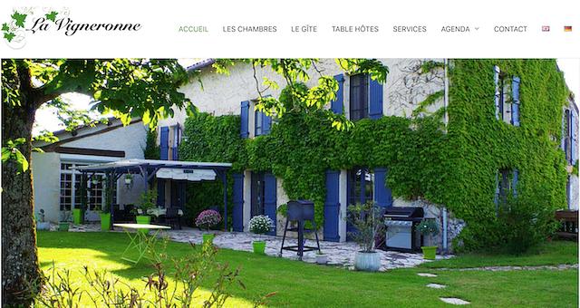 Site Gite et Chambres d'hôtes par Lionel Martin