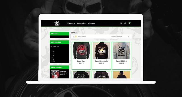 Site e-commerce PrestaShop par Adrien Huchet