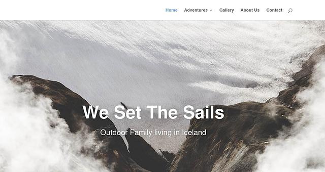 Site web We Set The Sails par stephaneboitel