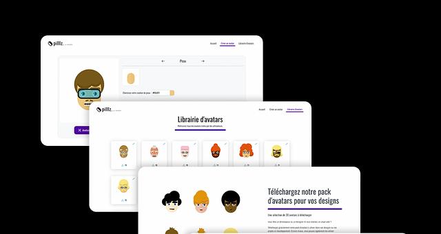 Pilllz : générateur d’avatars par Loup Marandet