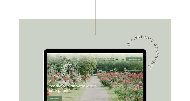 Création du site web de "Jardin & co " par 1415studiographique