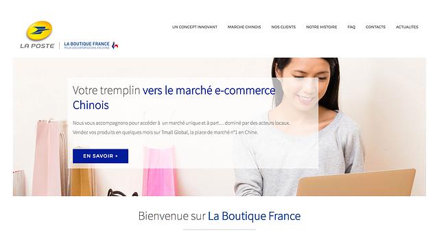 Site web : La Boutique France (by La Poste) par Votrecom