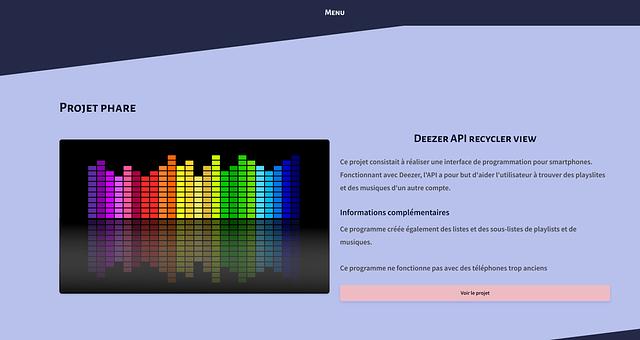 Réalisation d'un portfolio par Mathieu Vermont