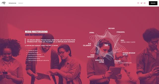 Landing Page - École de musique  par thinkrs