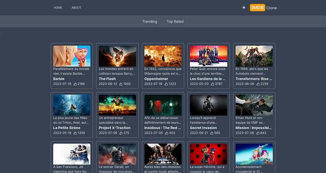 Clone IMDB - Nextjs, TailwindCSS par Kévin Calmo