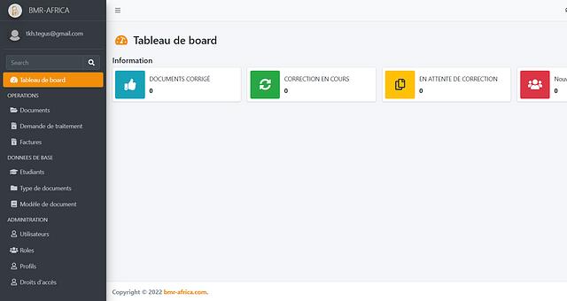 Plateforme de gestion des correction par Herve Kamdjo Teguia