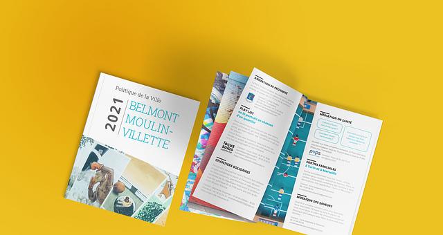 Création graphique d'un livret par Elodie Berlier