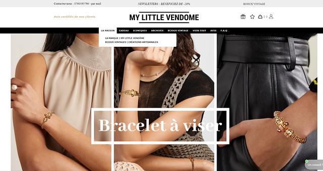 Réalisation de l'e-commerce MyLittleVendome par MyAgency-mg