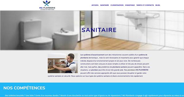 Site vitrine plomberie par Jawad Ahmindache