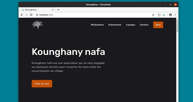 Développement de site web par Cheick Ahmed Sidibé