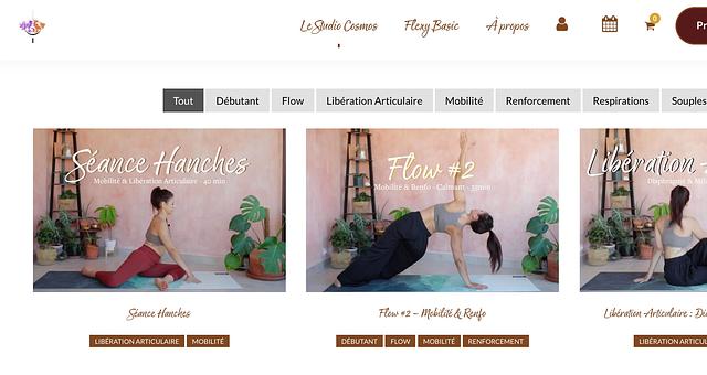 Creation Site web pour Studio de Yoga par Maud Debs
