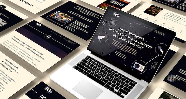 Site vitrine - Lune Évènements par Mickael Renaux