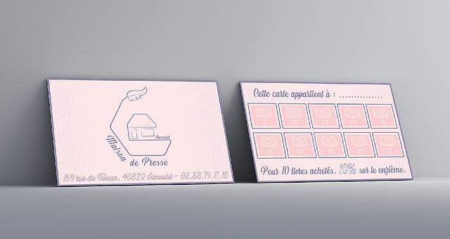 Logo,Carte de fidélité et charte graphique par Fabien Barreille