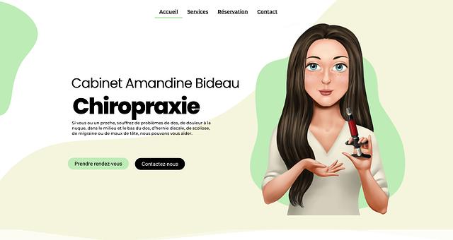 Site de réservation pour une chiropraticienne  par Nadia-Anastasia