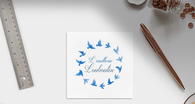 Logo L'oisellerie Louboutin par Myriam-CDSI