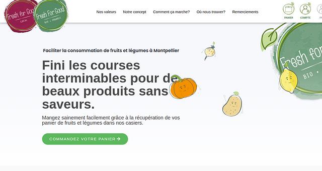 Site E-commerce FRESH FOR GOOD par Fandresena Tialalaina