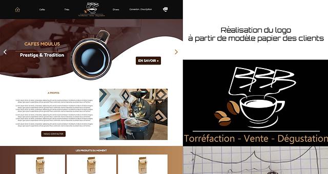 Réalisation maquette web et logo par webdev-cig
