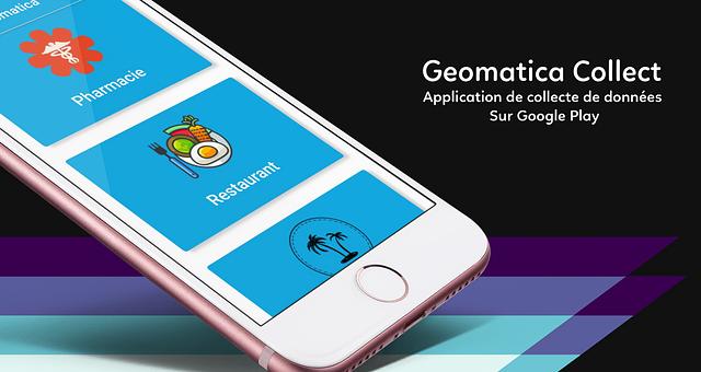 Mockup pour l'application Geomatica Collect par 3dvirtualsafrica