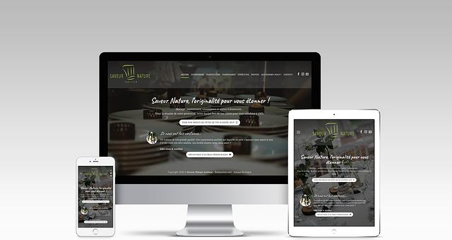 Site web Saveur Nature par Arnaud Boutigny