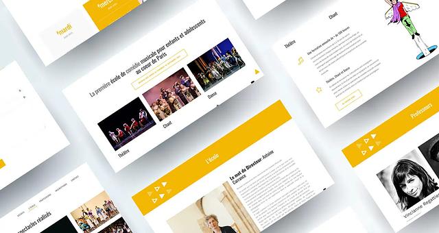 Développement site école comédie musicale  par Dimitri Ivanov