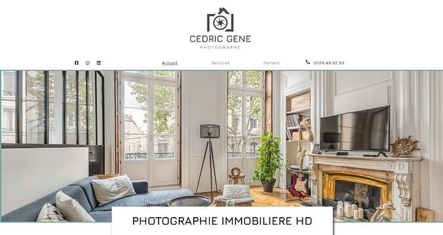 Création de site sur mesure Photographe Immobilier par Flavie Thevenet