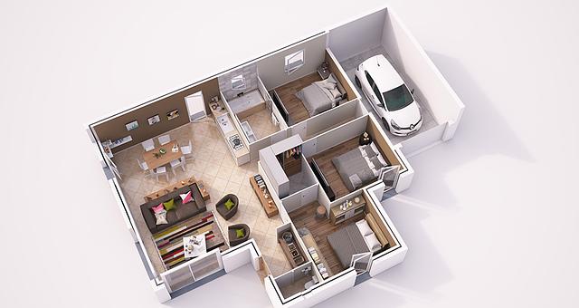 Plan de vente 3D premium par Maro Maso