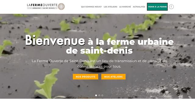 Création site ferme ouverte de Saint Denis par histoires-digitales