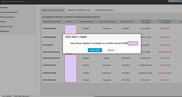CRM Help Assurances par MoBelagency