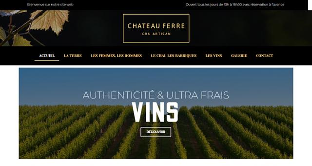 Site Vitrine Chateau Ferré par Be-data