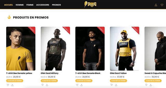 Site E-commerce Dard-Empire par Salah Eddine Mansouri
