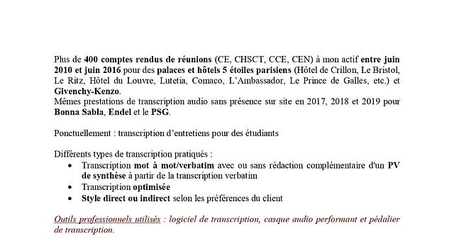 Transcription audio/PV de réunions par logosarada