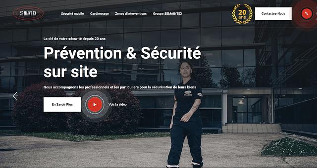 Réalisation du site internet semaintex.fr par Marvin Coulibando