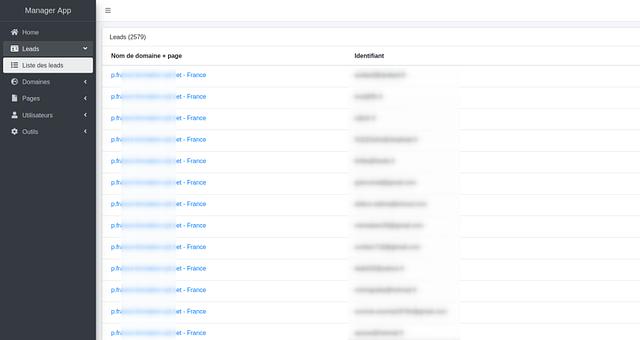 Back-offices Landing page manager CSV par salah_Digit