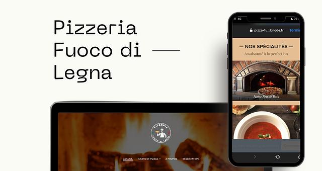 Site vitrine Pizzeria Fuoco di Legna par Matteo Juramy