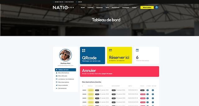 Système de réservation en ligne + site vitrine par Mathieu Mari