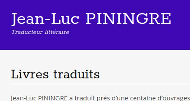 Site internet de Jean-Luc PININGRE par 1ere-page